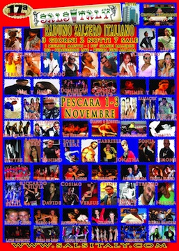 17° Edizione Salsitaly 2013: dall’1 al 3 novembre torna il raduno salsero